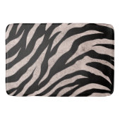 Glittery Zebra Stripes Pattern バスマット (正面)