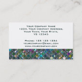 Glitzタイル数々のカラー2名刺ホワイト 名刺 (裏面)