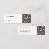 Glitzタイル数々の色側スキニーホワイト スキニー名刺 (正面/裏面)