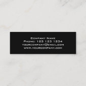 Glitzタイル数々の – カラー2スキニーブラック スキニー名刺 (裏面)