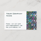 Glitzタイル数々の – カラー2ホワイトサイド 名刺 (裏面)