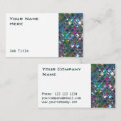 Glitzタイル数々の – カラー2ホワイトサイド 名刺 (正面/裏面)