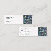 Glitzタイル数々の – 着色2側面スキニーホワイト スキニー名刺 (正面/裏面)