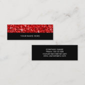 Glitz赤の名刺(スキニーブラック) スキニー名刺 (正面/裏面)