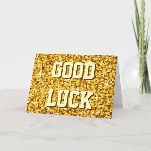 Glitz "金ゴールド" 'Good Luck'カード カード (正面)