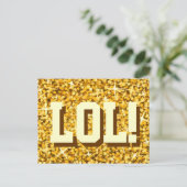 Glitz "金ゴールド" 'LOL!'ポストカード ポストカード (スタンド正面)