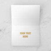 Glitz "金ゴールド" 'Thank You' 'Your Text'カード サンキューカード (内部)