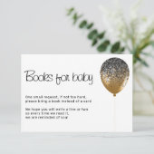 Glitz Baby Shower Birthday Party Books forベビー 招待状 (スタンド正面)