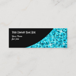Glitz Blue Black Curveビジネスカードスキニー スキニー名刺