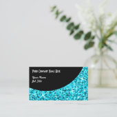 Glitz Blue Black Curveビジネスカードテンプレート 名刺 (スタンド正面)