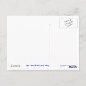 Glitz Dark Blueドル'$'はがき ポストカード (裏面)