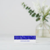 Glitz Dark Blue名刺スキニーホワイト スキニー名刺 (スタンド正面)