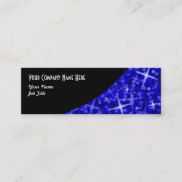 Glitz Dark Blue Black Curveビジネスカードスキニー スキニー名刺