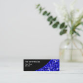 Glitz Dark Blue Black Curveビジネスカードスキニー スキニー名刺 (スタンド正面)