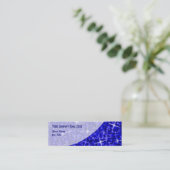 Glitz Dark Blue Curveビジネスカードスキニー スキニー名刺 (スタンド正面)
