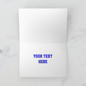 Glitz Dark Blue 「Good Luck」 「Your Text」カード カード (内部)