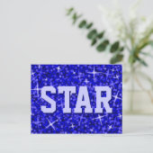 Glitz Dark Blue 'STAR'ポストカード ポストカード (スタンド正面)