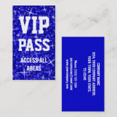 Glitz Dark Blue 'VIP PASS'名刺 名刺 (正面/裏面)