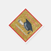 Glitz! Fun, Custom Graduation Paper Napkin スタンダードカクテルナプキン (角)