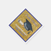 Glitz! Fun, Custom Graduation Paper Napkin スタンダードカクテルナプキン (角)