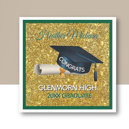 Glitz! Fun, Custom Graduation Paper Napkin スタンダードカクテルナプキン