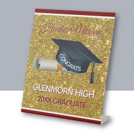 Glitz! Fun, Custom Graduation Party 台座サイン