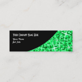 Glitz Green Black Curveビジネスカードスキニー スキニー名刺