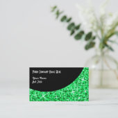 Glitz Green Black Curveビジネスカードテンプレート 名刺 (スタンド正面)