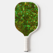 Glitz green glam glitter pickleball paddles!   ピックルボールラケット (裏面)