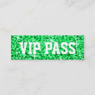 Glitz Green 'VIP PASS'ビジネスカードスキニー スキニー名刺