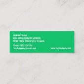 Glitz Green 'VIP PASS'ビジネスカードスキニー スキニー名刺 (裏面)