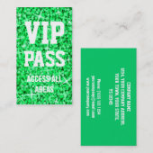 Glitz Green 'VIP PASS'名刺 名刺 (正面/裏面)