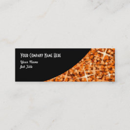 Glitz Orange Black Curveビジネスカードスキニー スキニー名刺