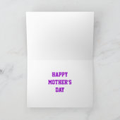 Glitz Pink 'MUM' 'Happy Mother's Day'カード カード (内部)