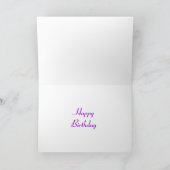 Glitz Purple 'DIVA' 'ハッピーバースデー'カード カード (内部)