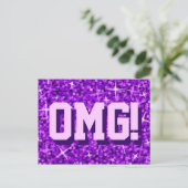 Glitz Purple 'OMG!'ポストカード ポストカード (スタンド正面)