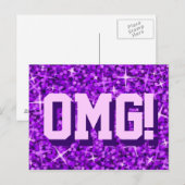 Glitz Purple 'OMG!'ポストカード ポストカード (正面/裏面)