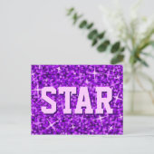 Glitz Purple 'STAR'ポストカード ポストカード (スタンド正面)