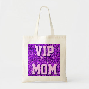 Glitz Purple 'VIP MOM'トートバッグ トートバッグ
