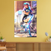 Glitz、Qitz、Glamor Ken Gage Art キャンバスプリント (インサイチュ (リビング))