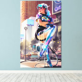 Glitz、Qitz、Glamor Ken Gage Art キャンバスプリント (インサイチュ (ウッドフロア))