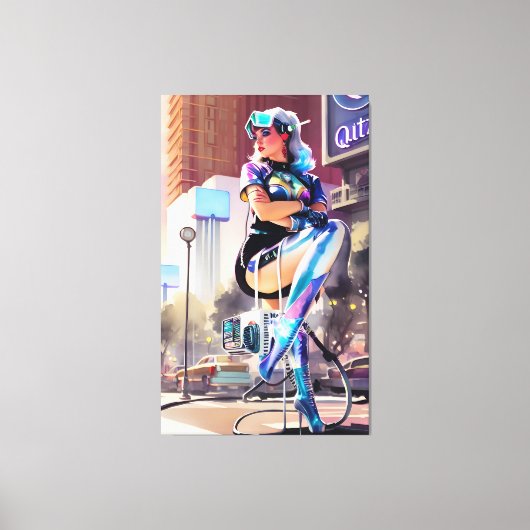 Glitz、Qitz、Glamor Ken Gage Art キャンバスプリント (正面)