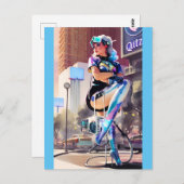 Glitz、Qitz、Glamor Ken Gage Art ポストカード (正面/裏面)