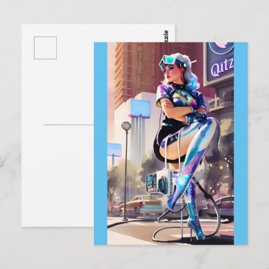 Glitz、Qitz、Glamor Ken Gage Art ポストカード (正面/裏面)