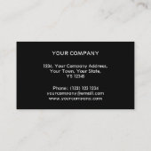 Glitz Rainbow Stripe business card black back 名刺 (裏面)