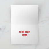 Glitz Red「Good Luck」「Your Text」カード カード (内部)