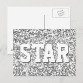 Glitz "Silver" 'STAR'ポストカード ポストカード (正面/裏面)