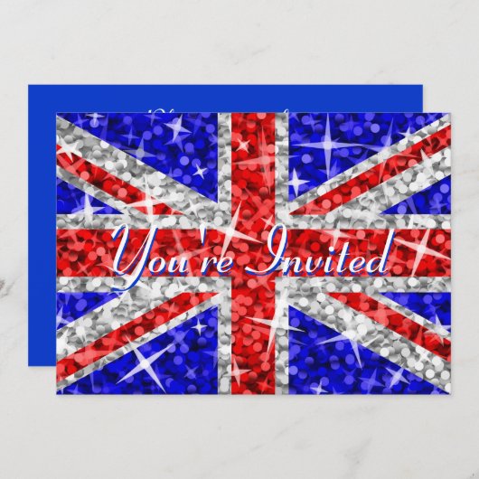 Glitz UKの「招待されました」招待 招待状 (正面/裏面)