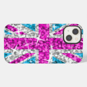 Glitz UKピンク印刷iPhoneケース iPhoneケース (裏面横)