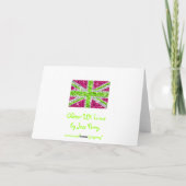 Glitz UKライム「ハッピーバースデー」グリーティングカード カード (裏面)